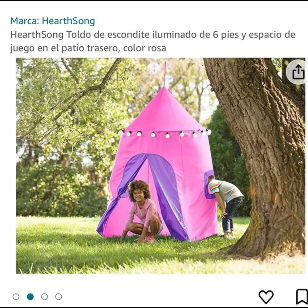 Pink and Purple Play Tent